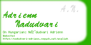 adrienn nadudvari business card